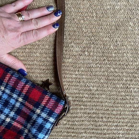 Vintage Coach Wool Plaid Shoulder Bag - Picture 6 of 9